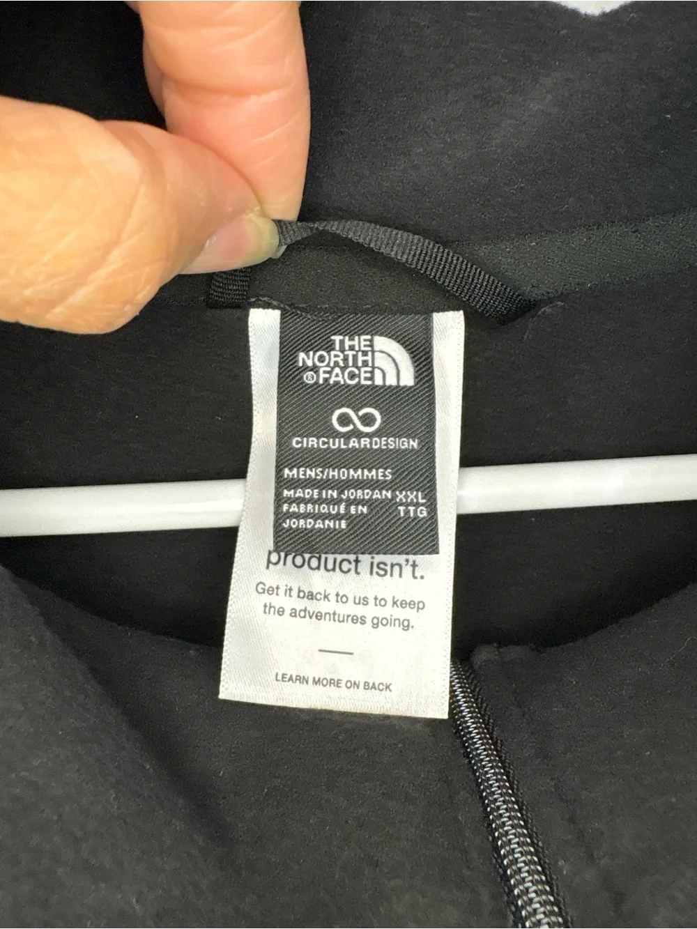 The North Face GLACIER FLC 1/2 ZIP TNF BLACK XXL